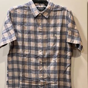 Mens short sleeve button down shirt